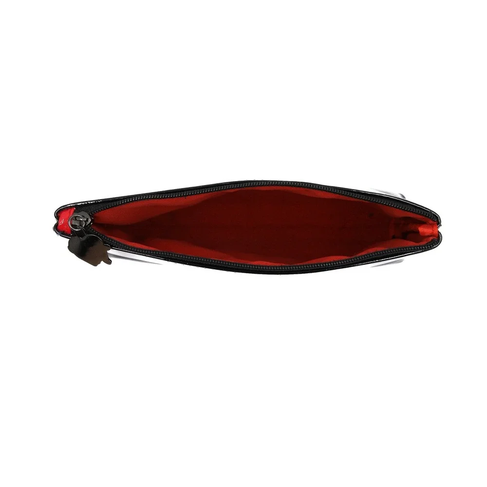 Kat Von D - Black Shimmer Faux Patent Leather Cosmetic Pouch